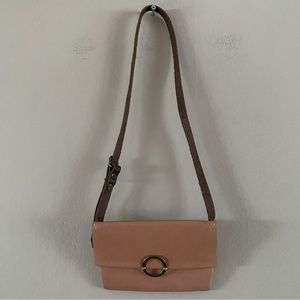 VERSE South African Dusty Rose Pink Leather Mini Petite Crossbody Purse